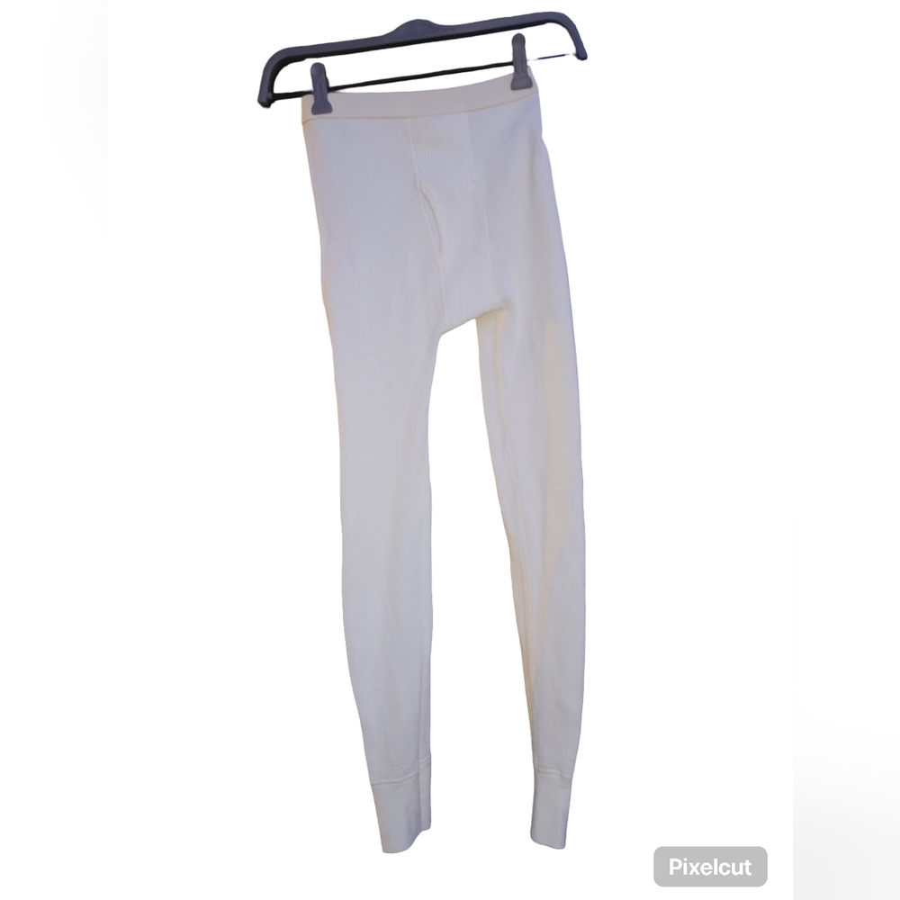 Dickies White Thermal Base Layer Pants Boys L – 23.5” Inseam, 10.5” Rise